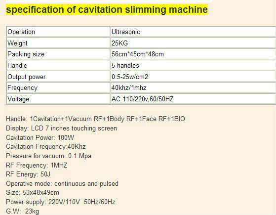 LN-RU+5 ultra cavitation/ultra cavitation equipment