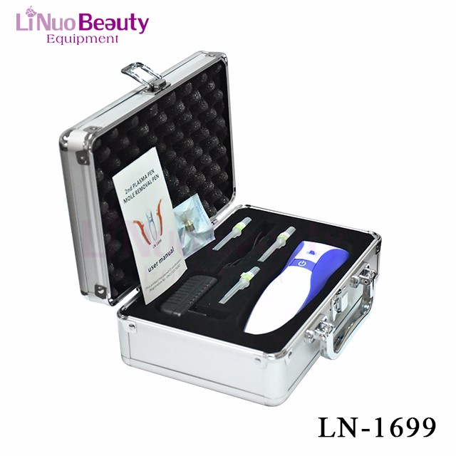LN 1699 2 led lights pen beauty wrinkle laser plasma pen eyelid lift medical pen mole removal machine spot
