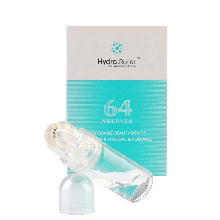 64 Gold Tips Injection Mesotherapy Titanium Microneedle Hydra Roller 