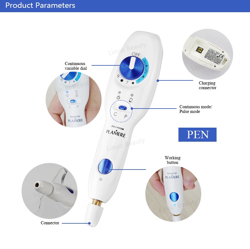 Home use wireless handheld korea beauty pen device facial skin care beauty machine