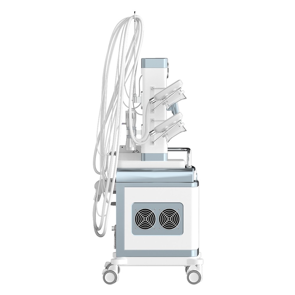 The latest 7-in-1 shock wave therapy freezing technology lipid vacuum cavitation radio frequency machine body slimming fat reduction machine