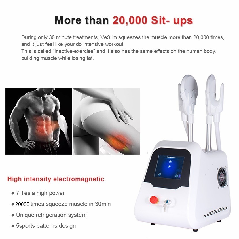 Hi emt portable slimming teslasculpt muscle building body sculpting hi-emt emslim beauty machine