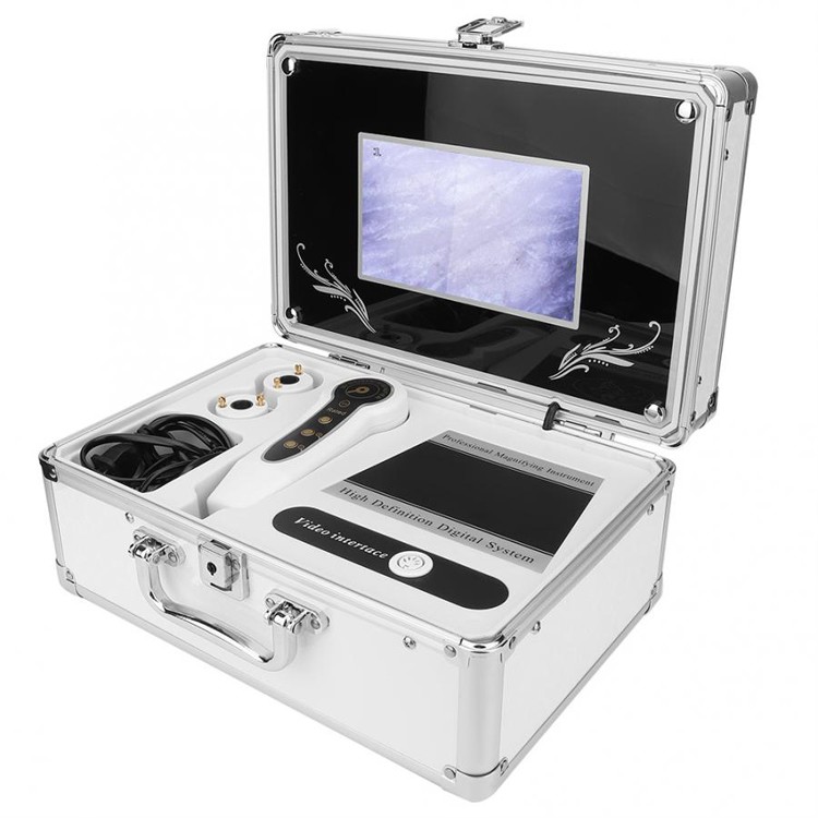 Hot Selling With A Case Boxy Portable Analyzer For Skin And Hair Test And Camera Analysis Skin Scanner Scope