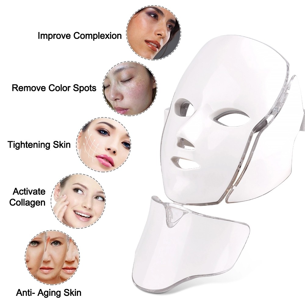 Electro Stimulation 7 Colors Photon Beauty LED Face Mask 
