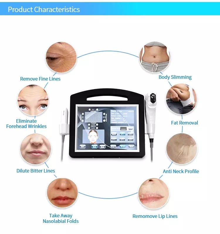 New Arrival ultrasound face lift one shot 12 lines 4D hifu for body slimming skin tighten beauty device