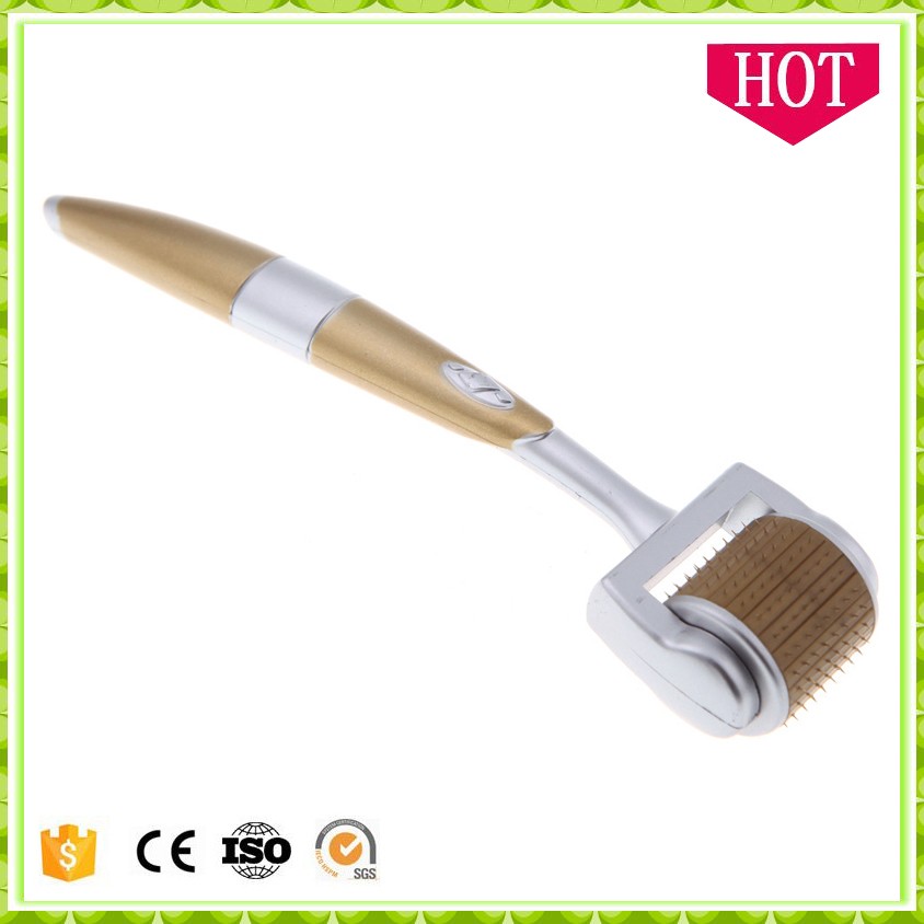 Professional  micro needles derma roller dns titanium gold dermaroller face massage roller or home use facial skin care