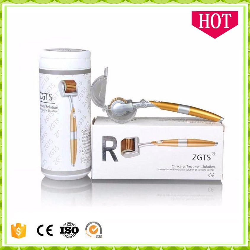 Professional  micro needles derma roller dns titanium gold dermaroller face massage roller or home use facial skin care