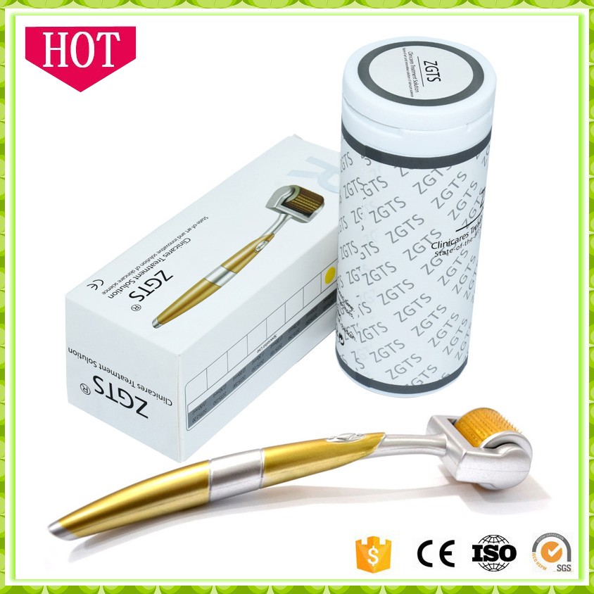 Professional  micro needles derma roller dns titanium gold dermaroller face massage roller or home use facial skin care