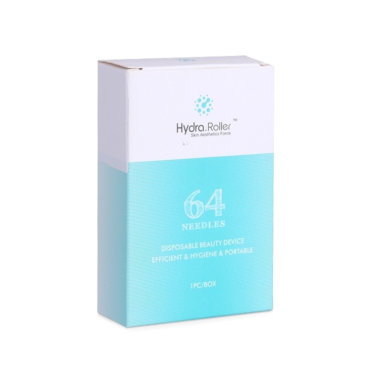 64 Gold Tips Hydra Microneedle Titanium Derma Roller for Hyaluronic Acid CE Approved