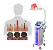 Low Level Laser Therapy LLLT Diode 650nm Hair Loss Treat Regrowth With Hair Analyzer Faster Growing Laser Hair Growth Machine